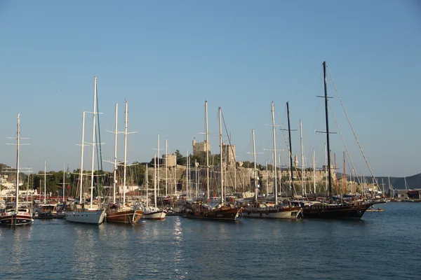 Gulets moored at Bodrum